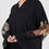 Thumbnail: Lacework Abaya - Front & Back Embroidery - Nida Material