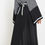 Thumbnail: Airline Abaya with Bell Sleeves & Pipen Work - Front Open - Nida Material