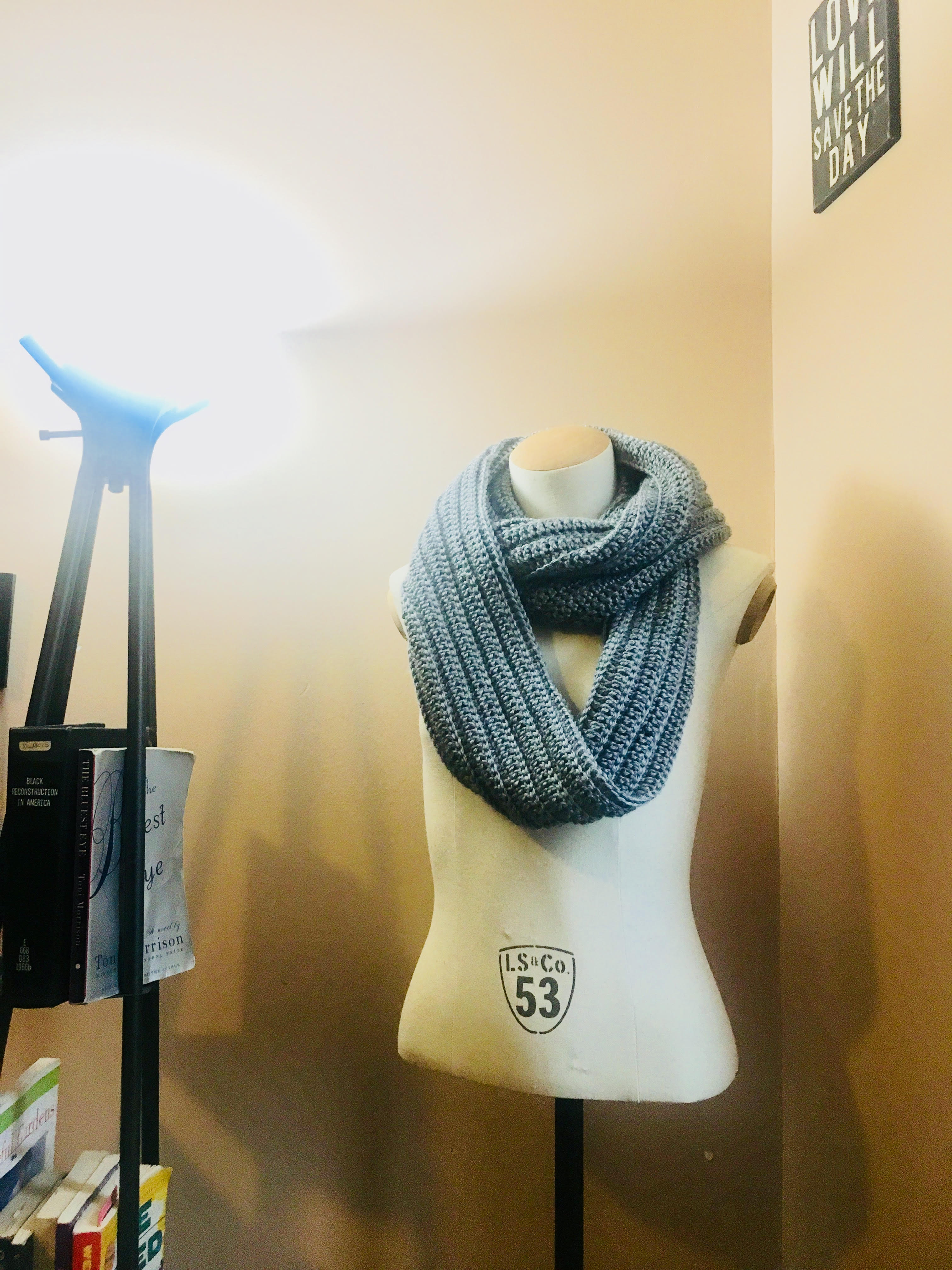 grey infinity scarf