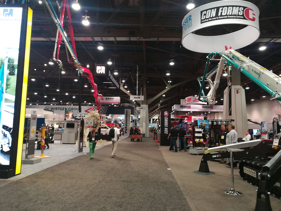 Exposición de maquinaria feria de construcción WOC USA