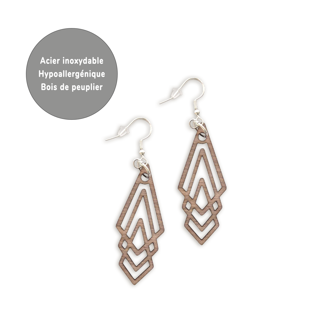 Boucles d'oreilles Losanges