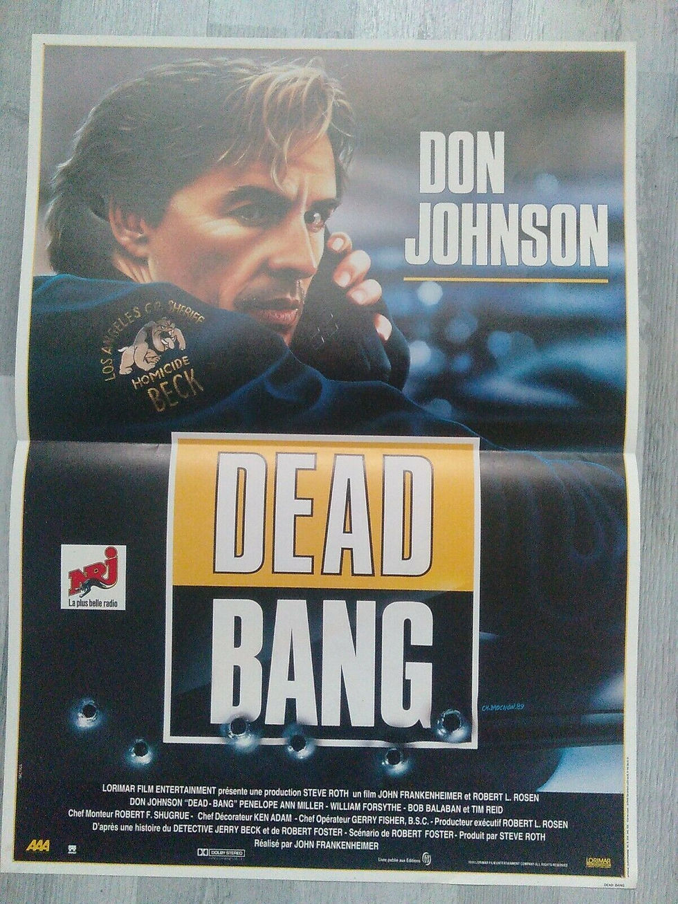 Don Johnson - Dead Bang - Affiche cinema 1989 - 53x38 cm