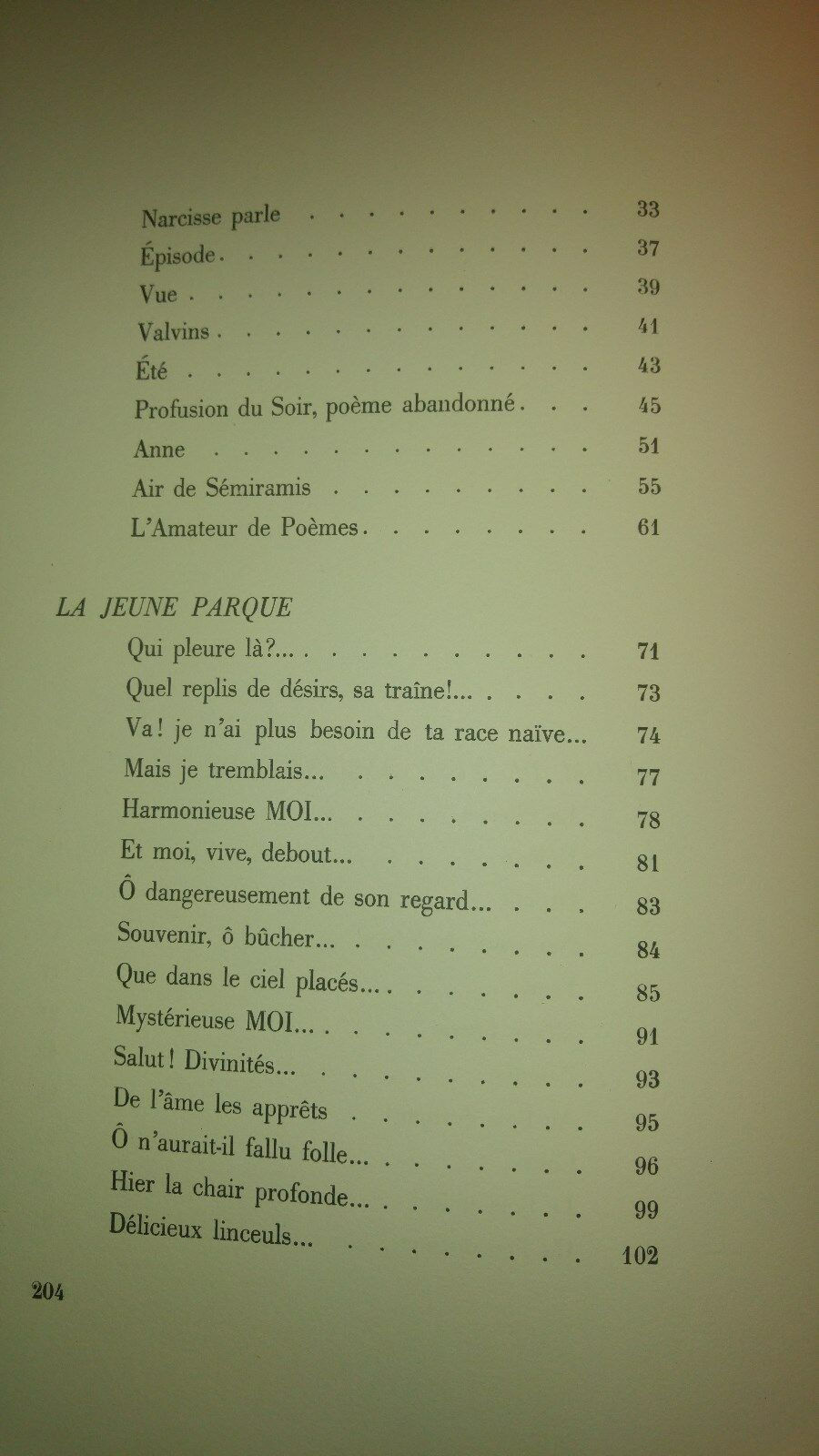 Miniature : Poésies de Paul Valéry Nouvelles revue française