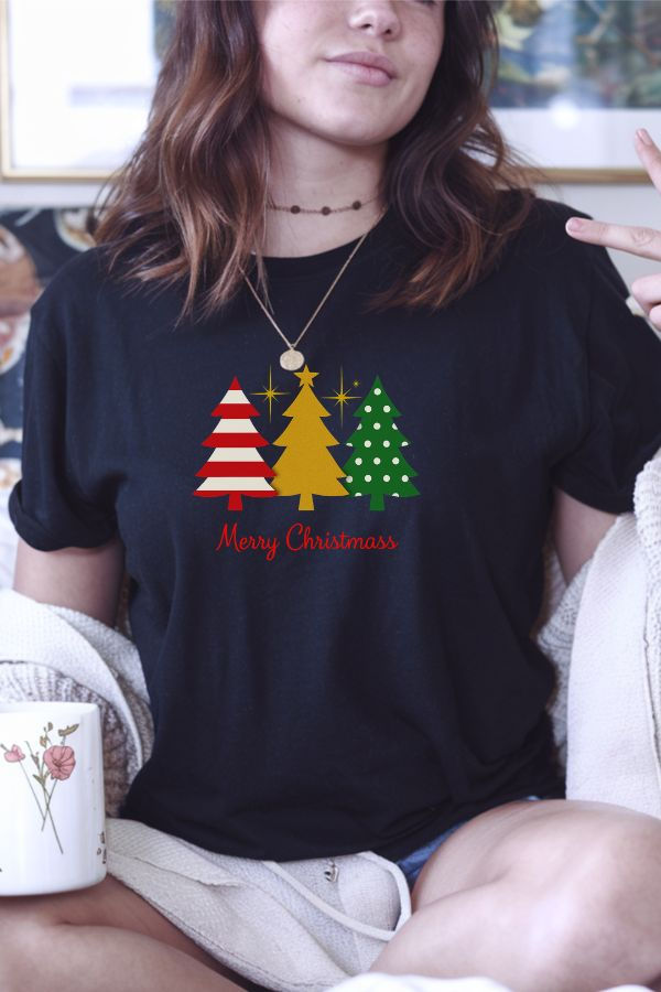 Thumbnail: Christmas Tree Tee, Christmas Gift Tee