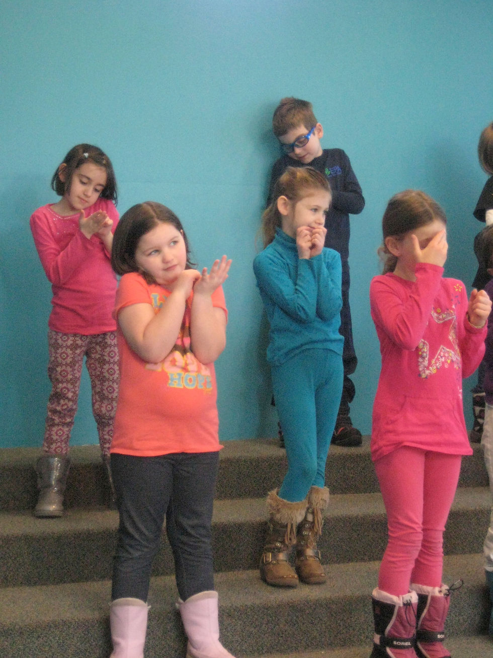 Kids getting permission to squiggle