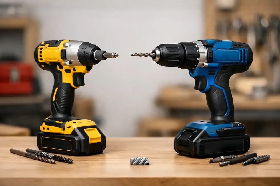 Parafusadeira de impacto versus furadeira: qual usar?