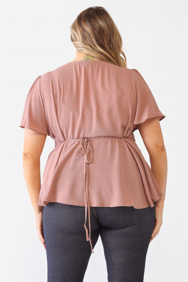 Thumbnail: Plus Tie Detail Flare Top