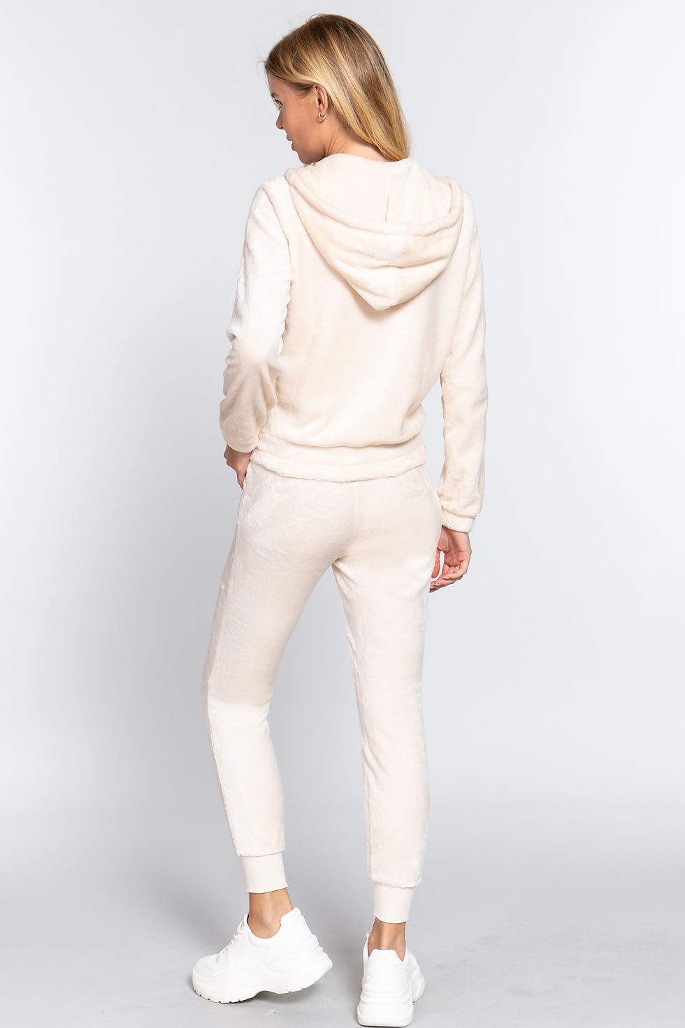 Thumbnail: Faux Fur Jacket & Jogger Pants Set   