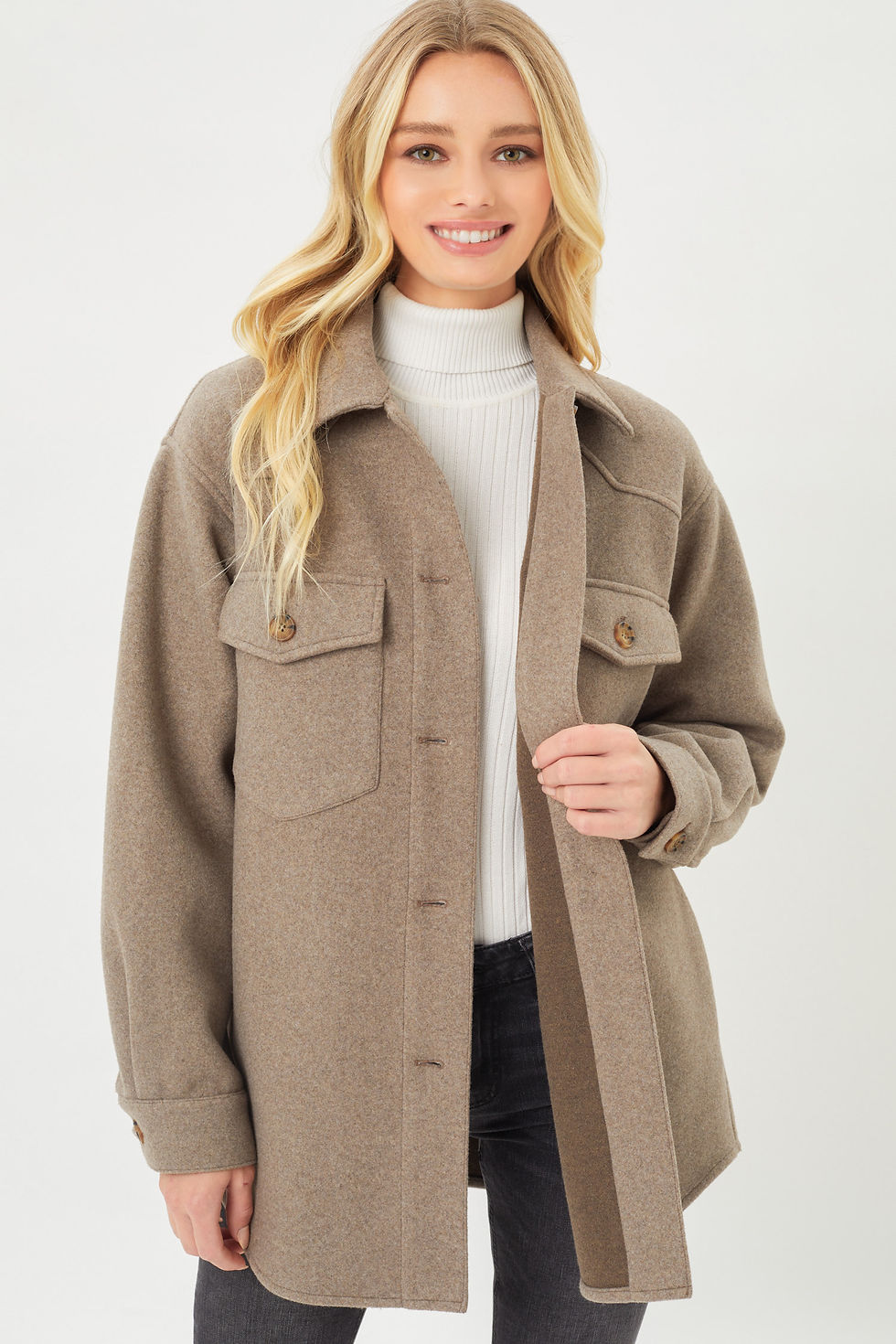 Thumbnail: Jq Fleece Oversized Shacket