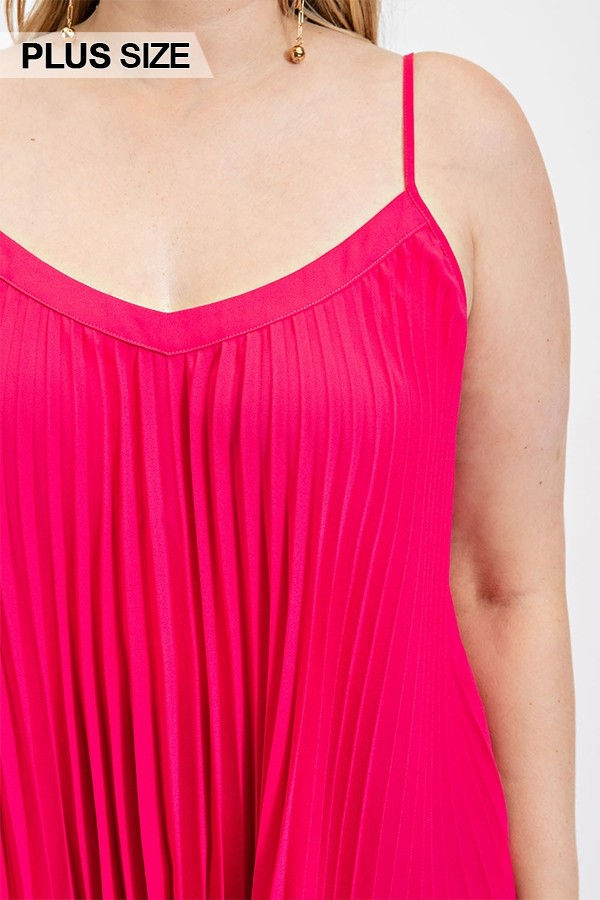 Thumbnail: Pleated Tank Top With Adjustable Strap