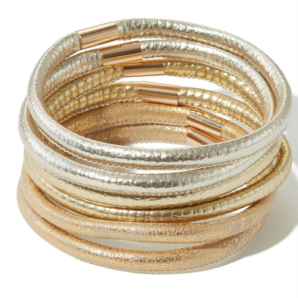 Thumbnail: Multi Pu Bracelet Set(6pcs)