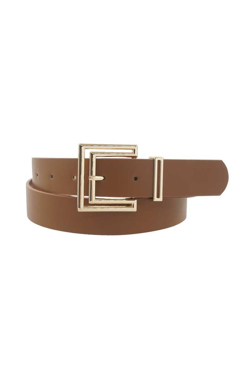 Thumbnail: Outline Cutout Square Buckle Belt