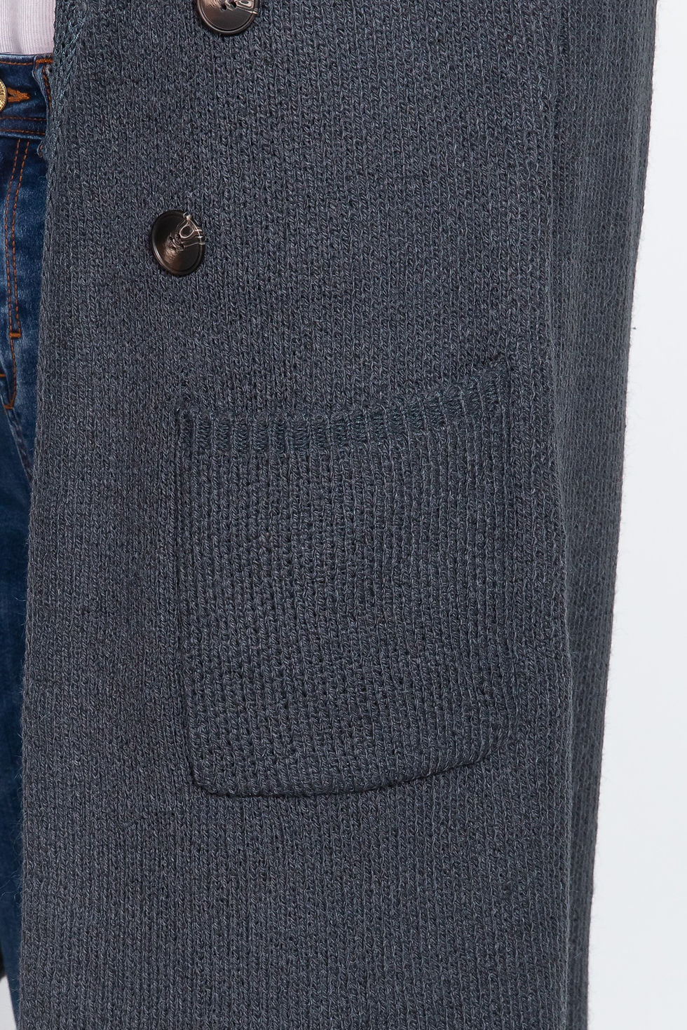 Thumbnail: Sleeveless Long Sweater Vest        