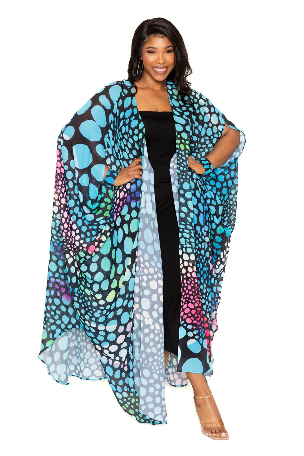 Thumbnail: Dot Robe With Wrist Band