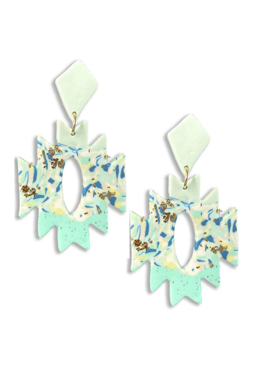 Thumbnail: Rodeo western aztec shape dangle earring
