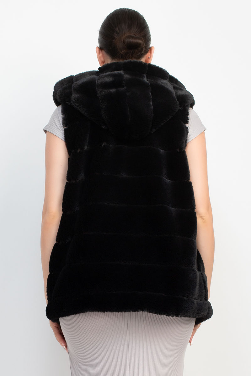 Thumbnail: Faux Fur Collared Vest