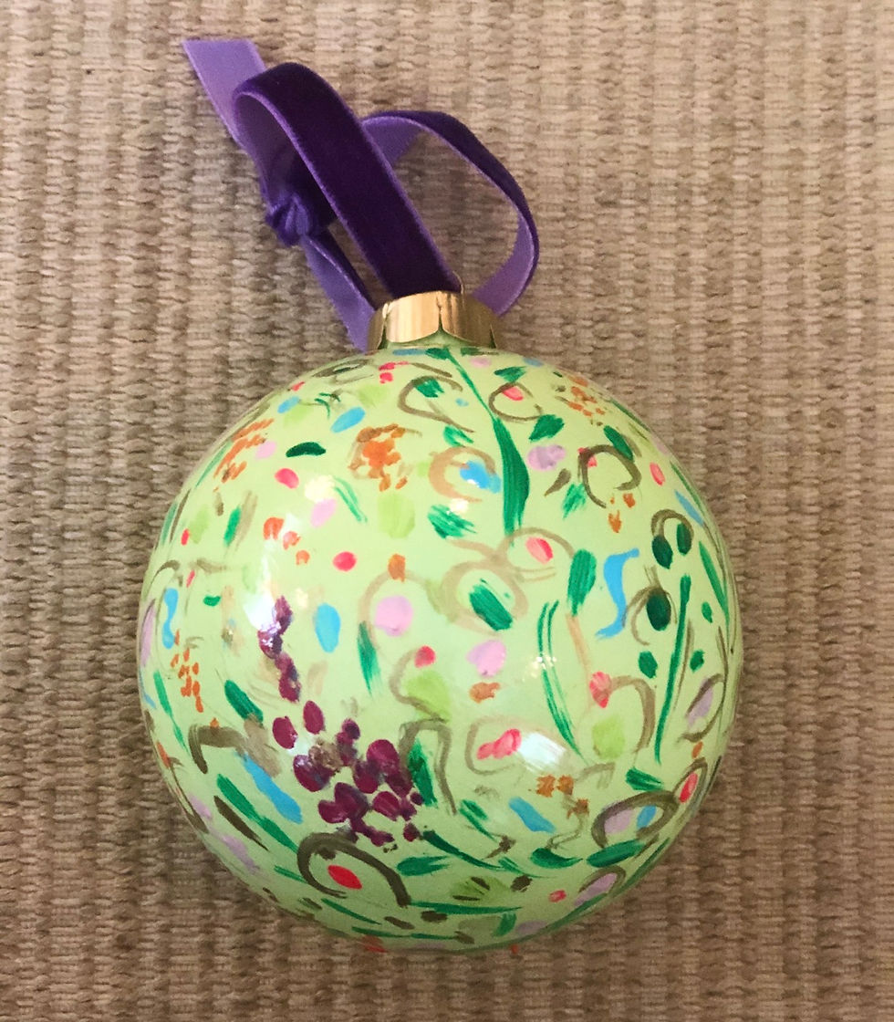 Miniatura: Wildflower Ornament Ball, Citron no. 1