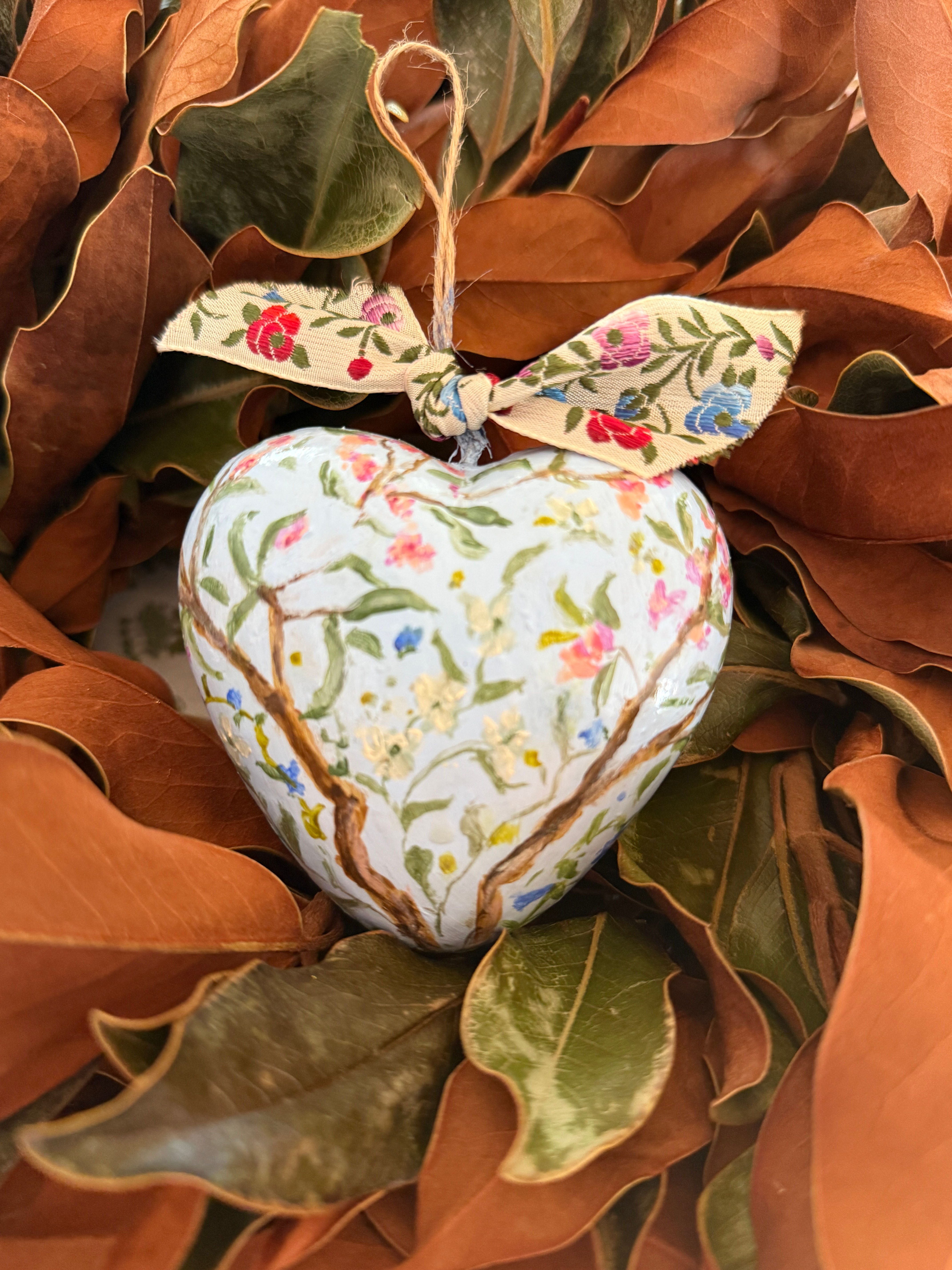 Camellias and Chinoiserie Ornament