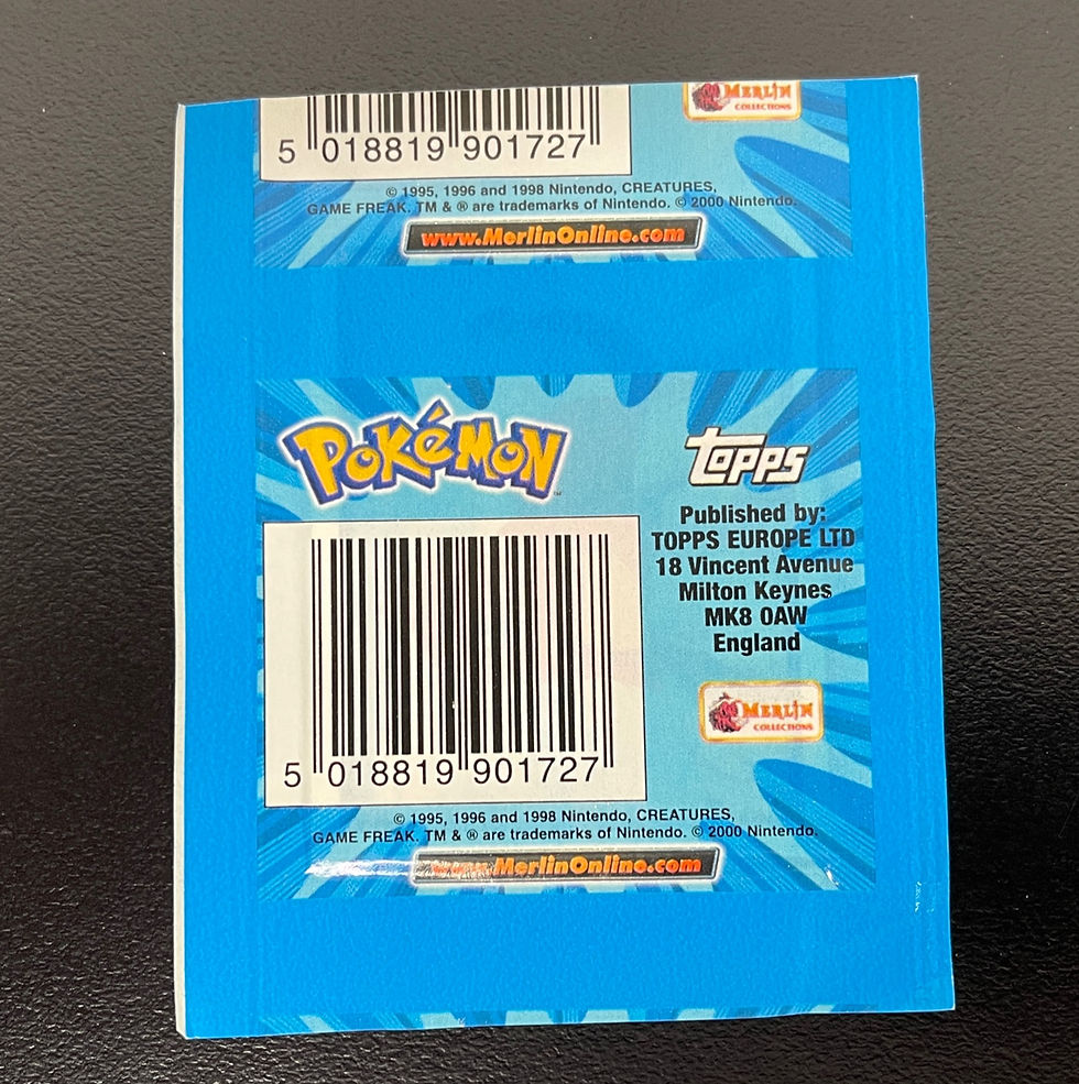 Thumbnail: Pokemon 2000 Merlin sticker pack. Topps series 2