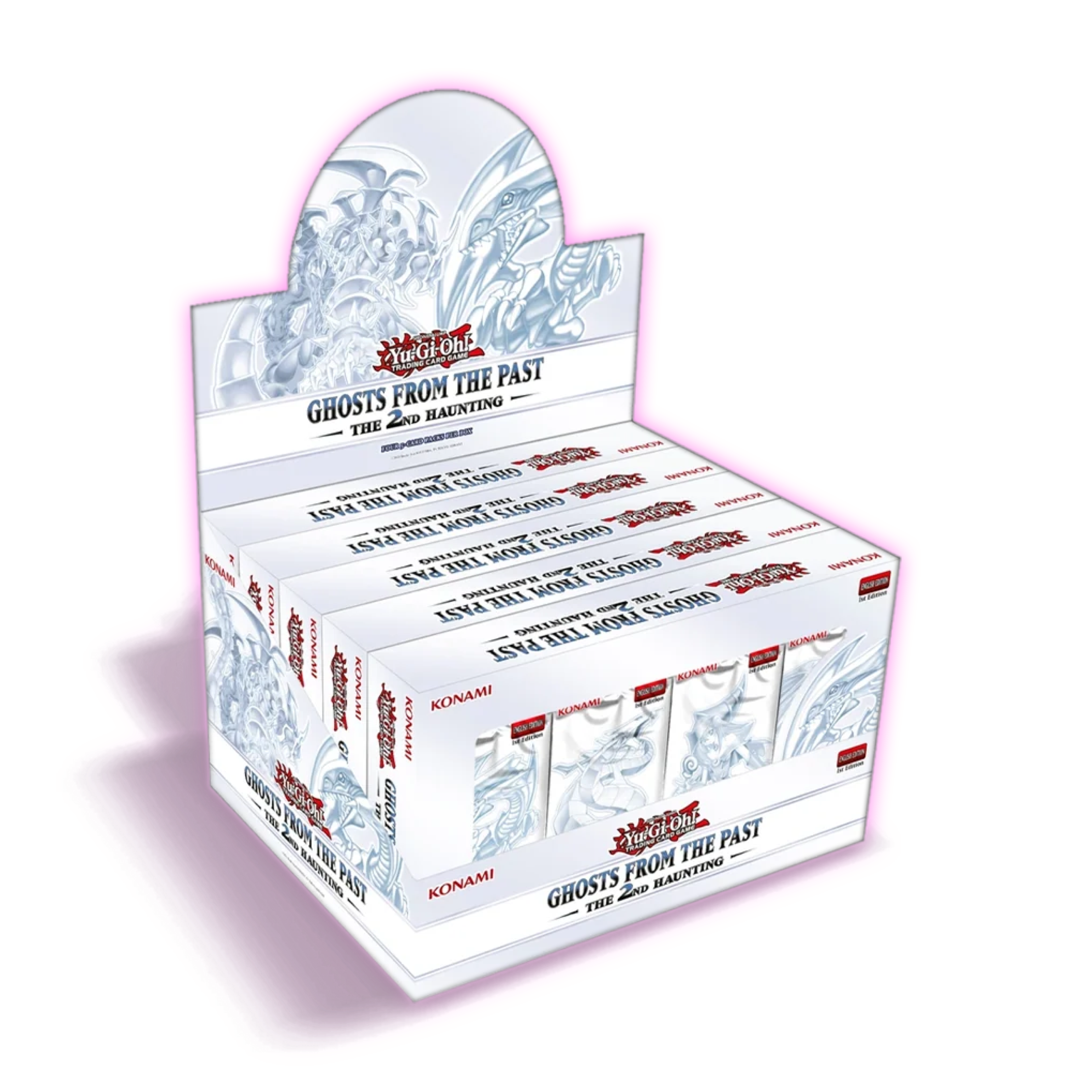 Yu-Gi-Oh! Ghosts From the Past The 2nd Haunting sealed display containing five collector boxes with Ghost Rare card artwork