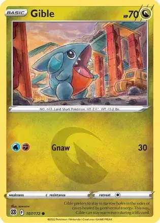 Gible - 107/172 - Common - Brilliant Stars