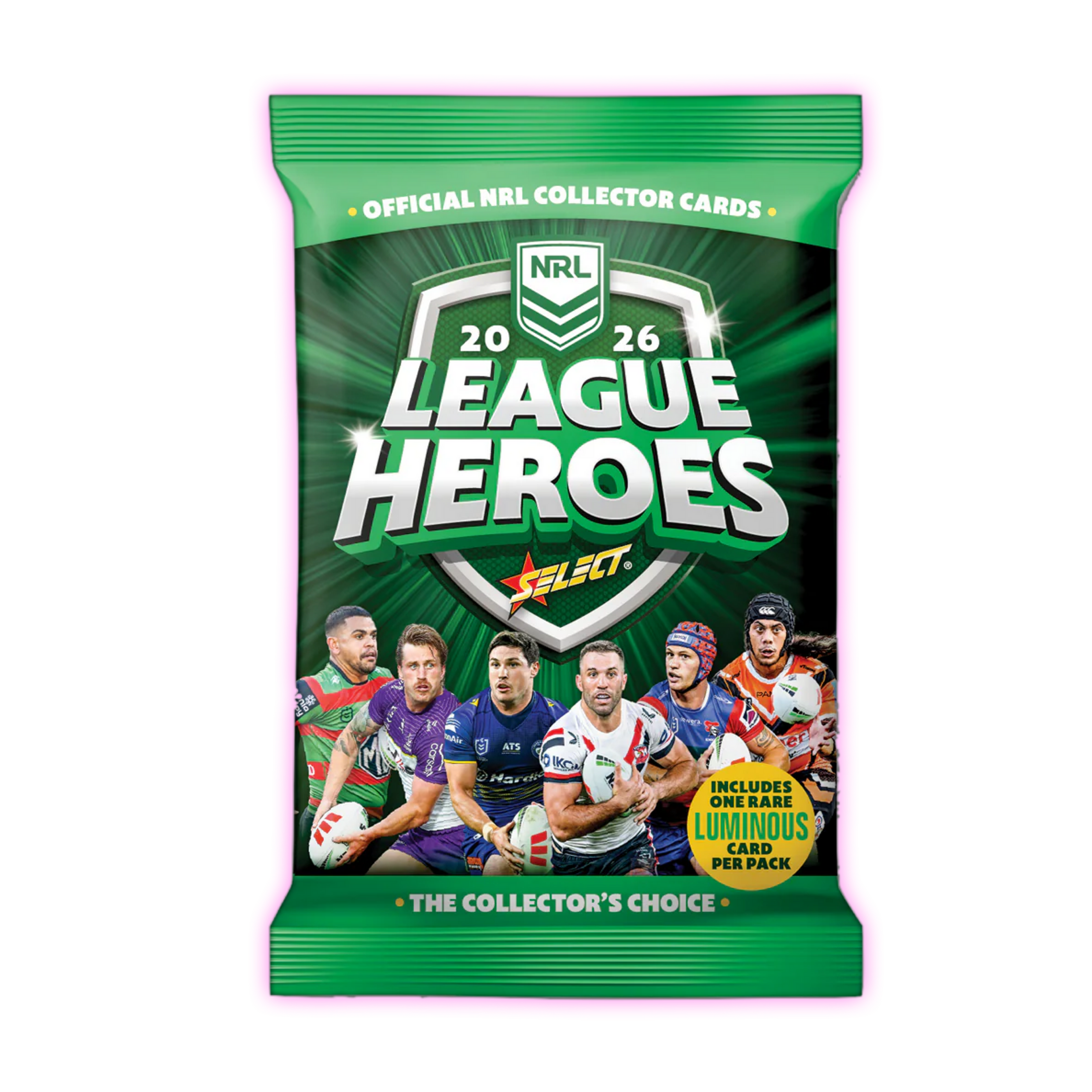 Single 2026 NRL League Heroes Cards booster pack - Select Australia - Triple 3 Collectibles