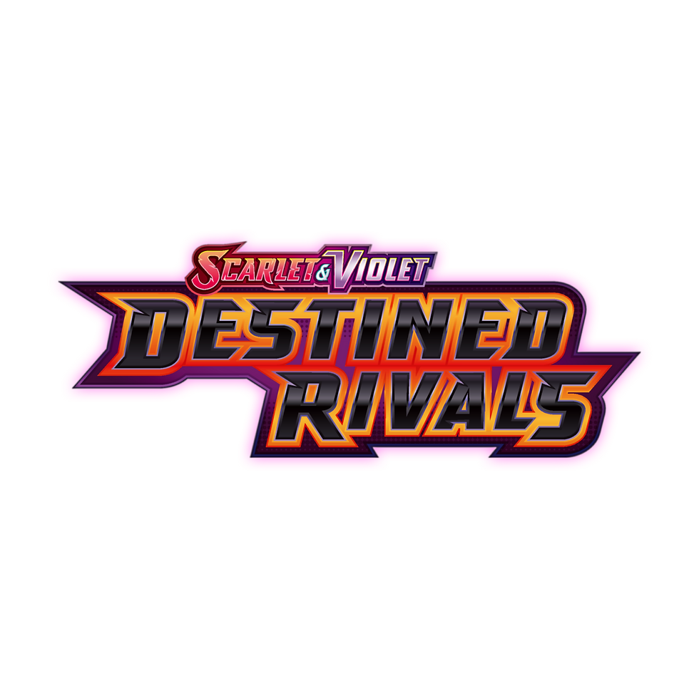 Thumbnail: Destined Rivals Logo PNG Transparent Background - POKÉMON TCG Scarlet & Violet 10 - Triple 3 Collectibles