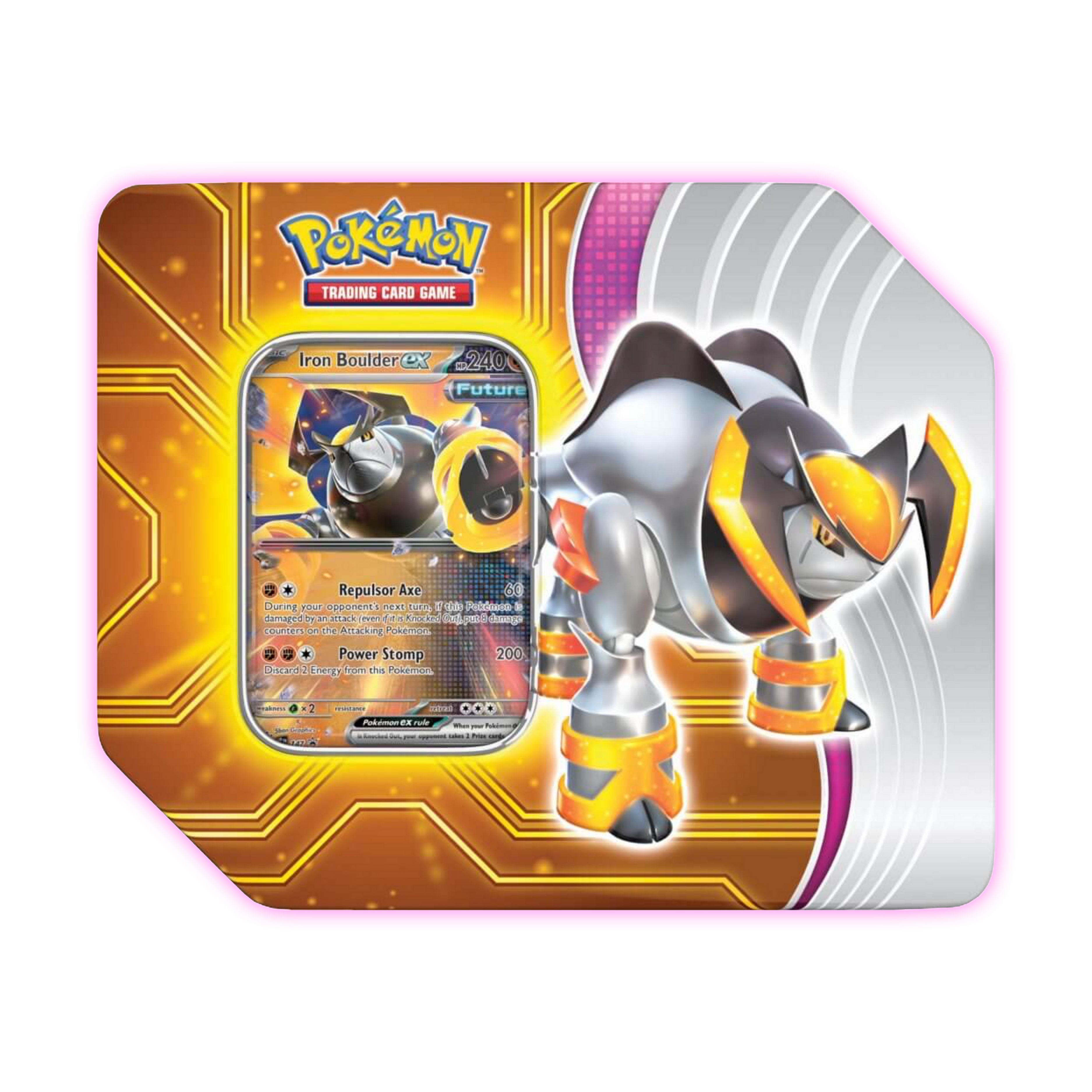 Iron Boulder ex Paradox Destinies Tin - POKÉMON TCG