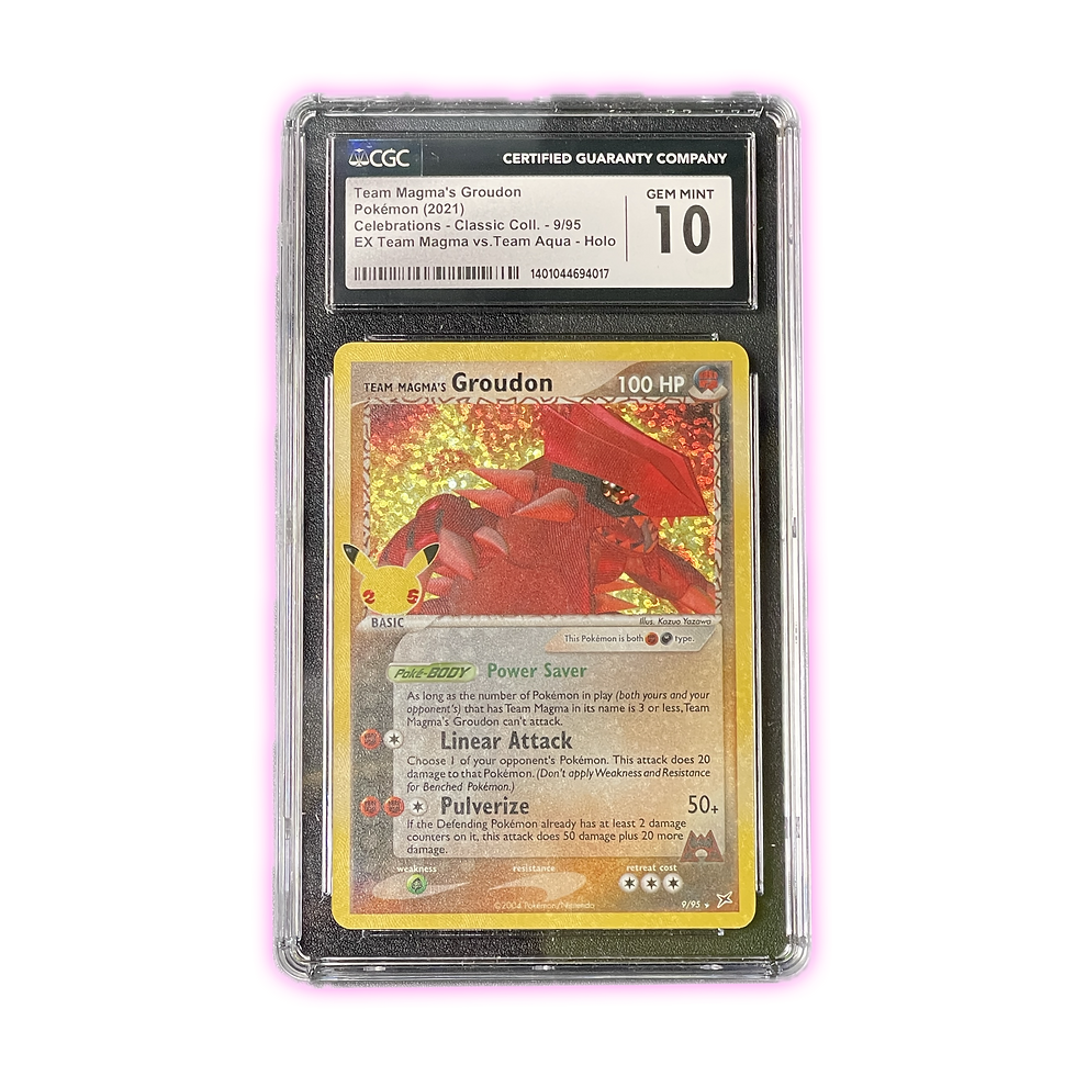CGC 10 - Team Magma's Groudon 9/95 Celebrations - Classic Collection - Graded Pokemon Card Triple 3 Collectibles