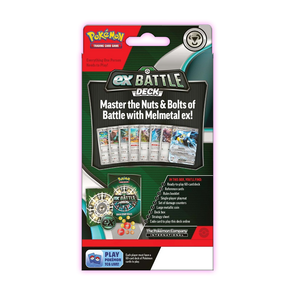 Thumbnail: POKÉMON TCG Melmetal Battle Deck - Back View - Triple 3 Collectibles
