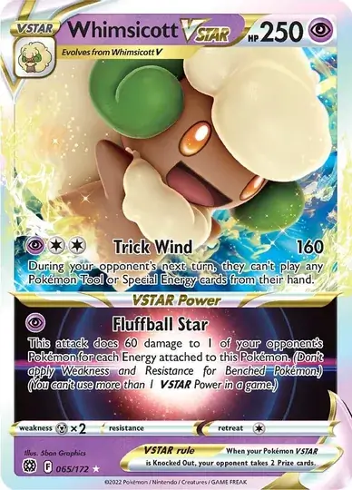 Whimsicott Vstar - 065/172 - Ultra Rare - Brilliant Stars
