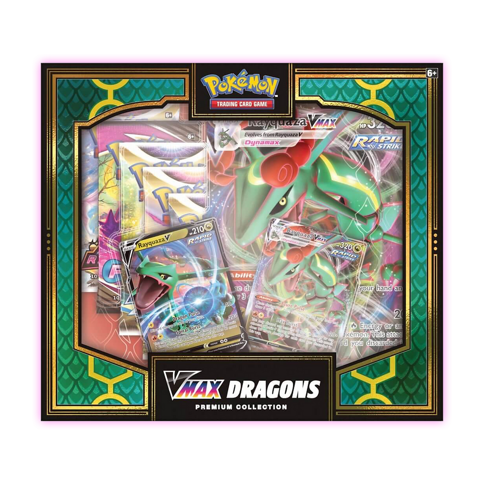 POKÉMON TCG VMAX Double Dragon Premium Collection - Front View - Triple 3 Collectibles