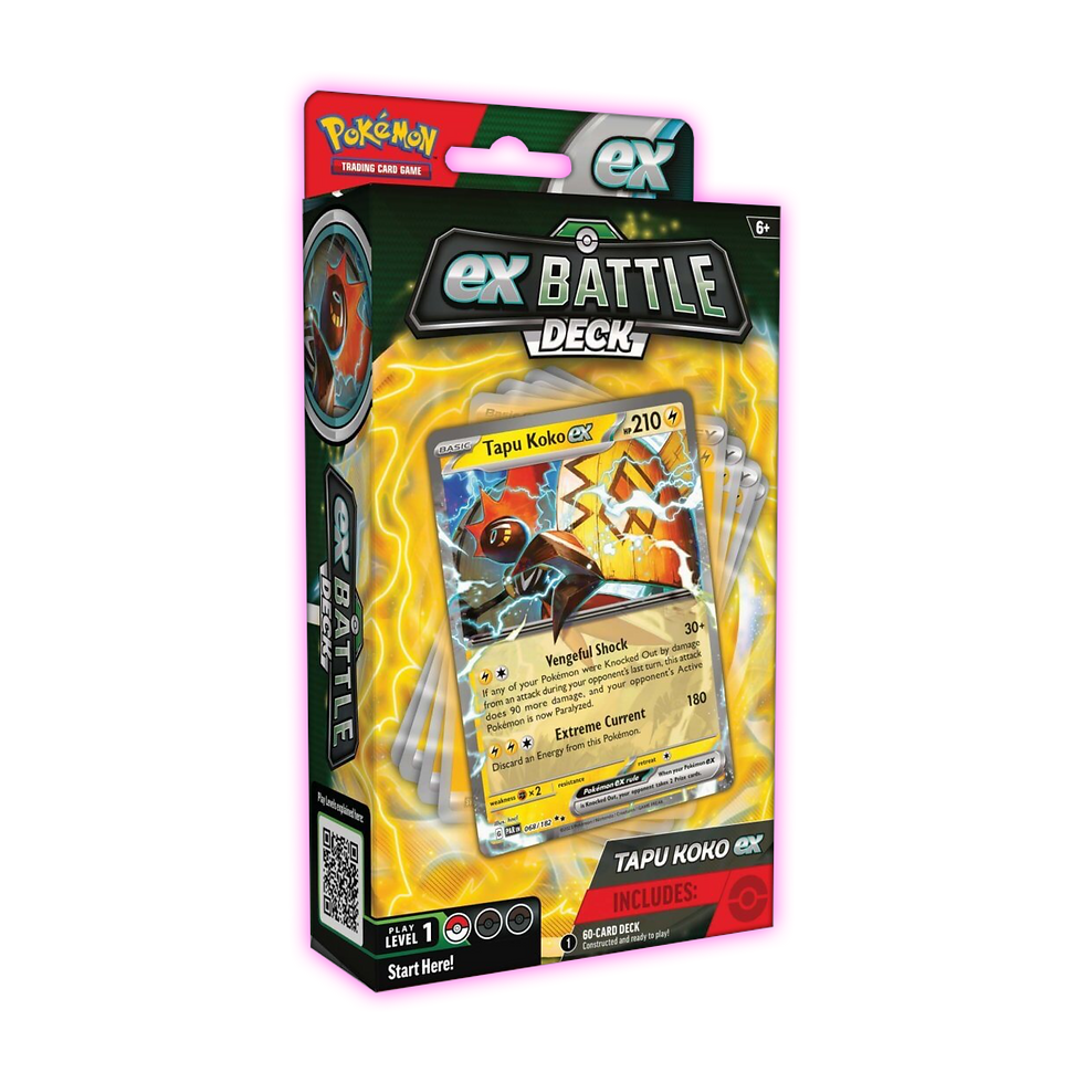 Tapu Koko ex Battle Deck - Front View - POKÉMON TCG - Triple 3 Collectibles