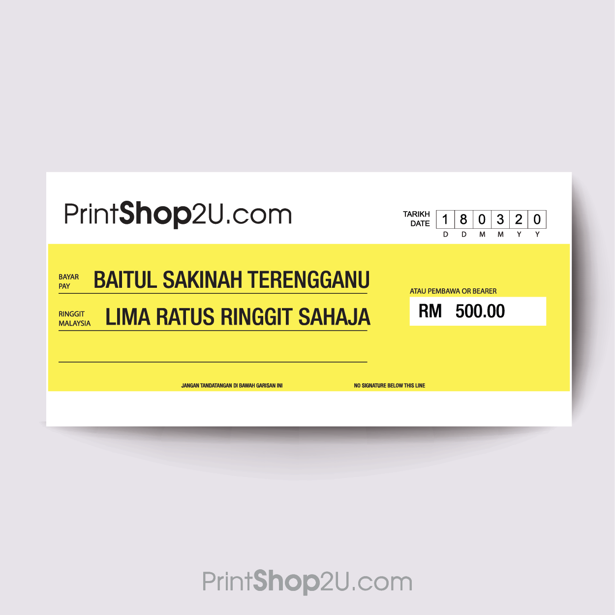 Mockup Cheques