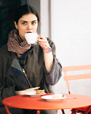 Woman Drinking Coffee