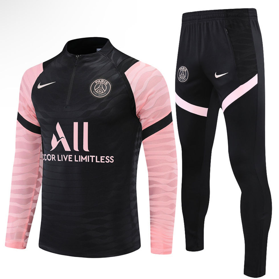 PSG Black & Pink Quarter Zip tracksuit