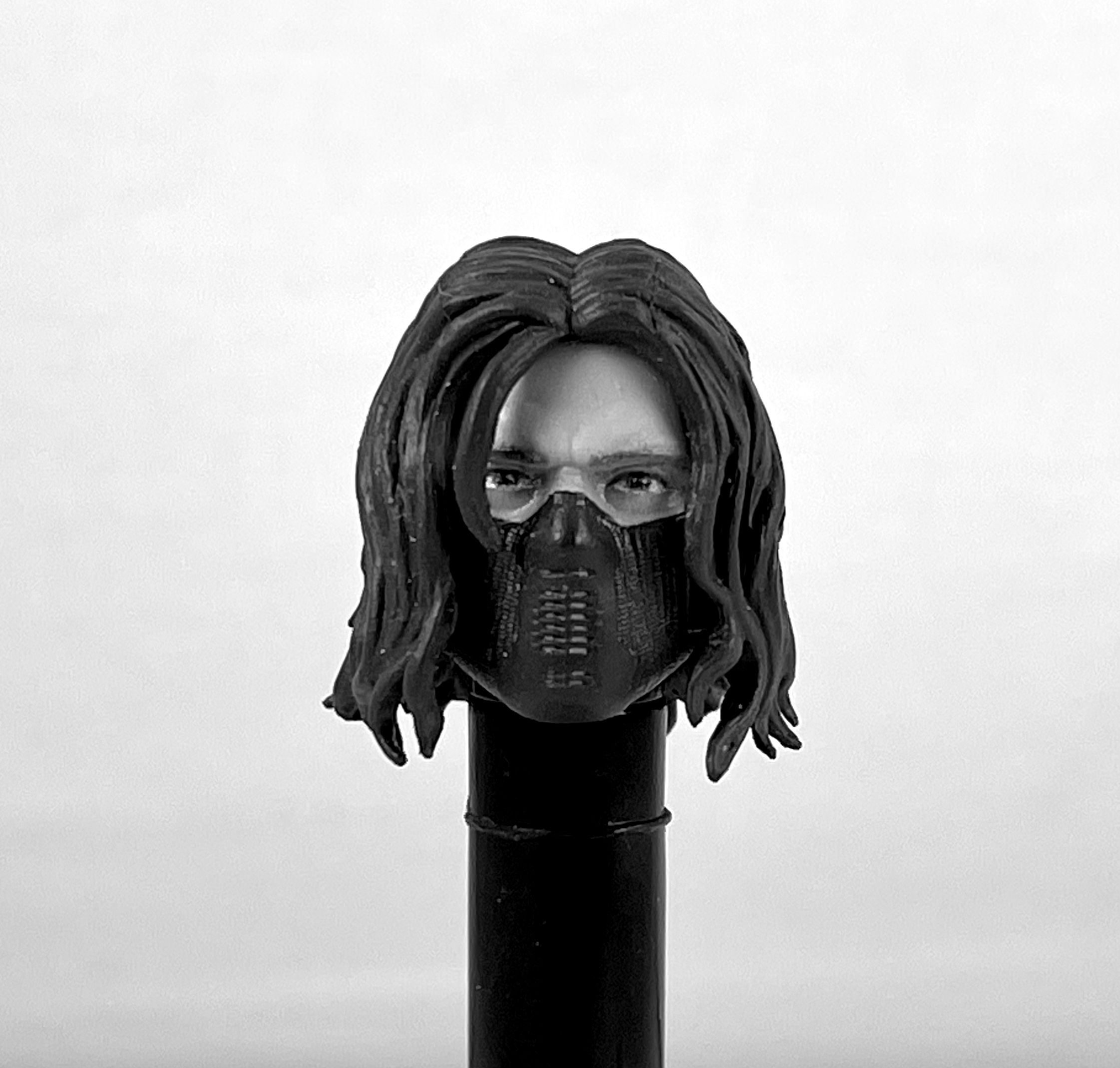 Marvel Legends MCU Winter Soldier Male Head 1/12 Figure Custom Fodder Body Part