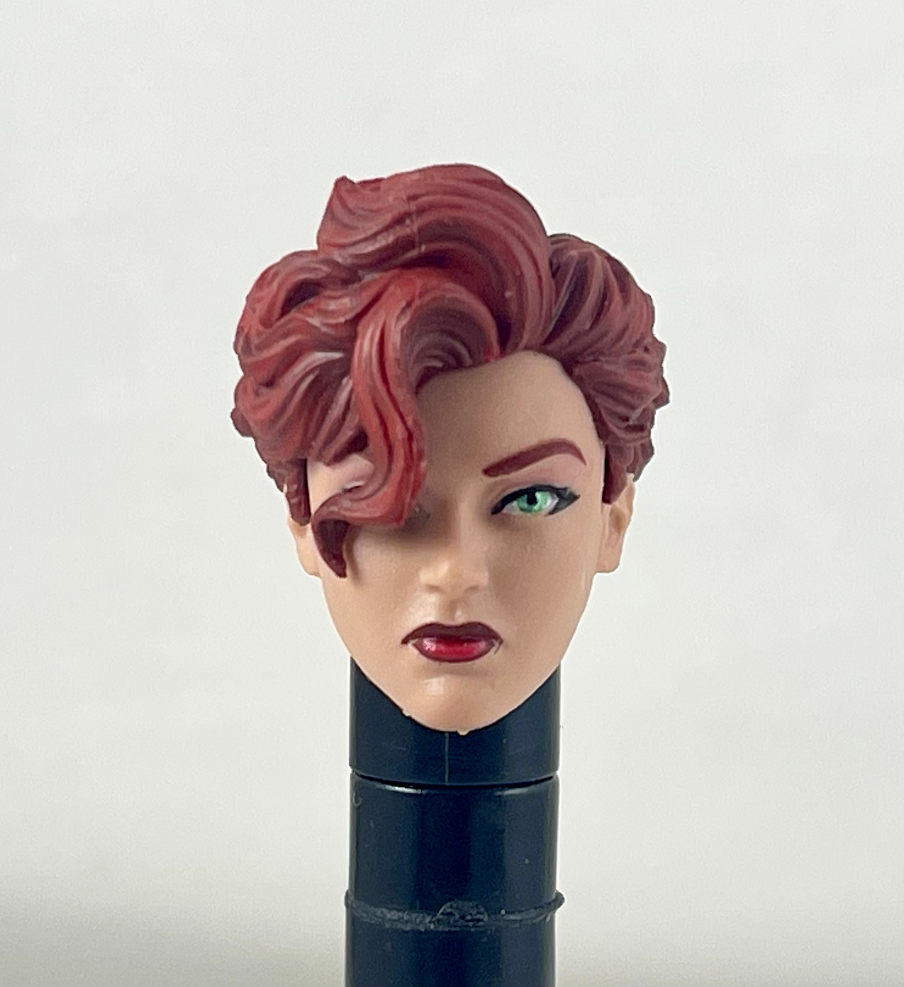 Marvel Legends 90's Black Widow Short Hair Female Head 1/12 Figure Custom Fodder