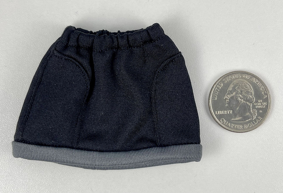 Hot Heart Resident Evil Jill Valentine Black Mini Skirt 1/6 Scale Accessory