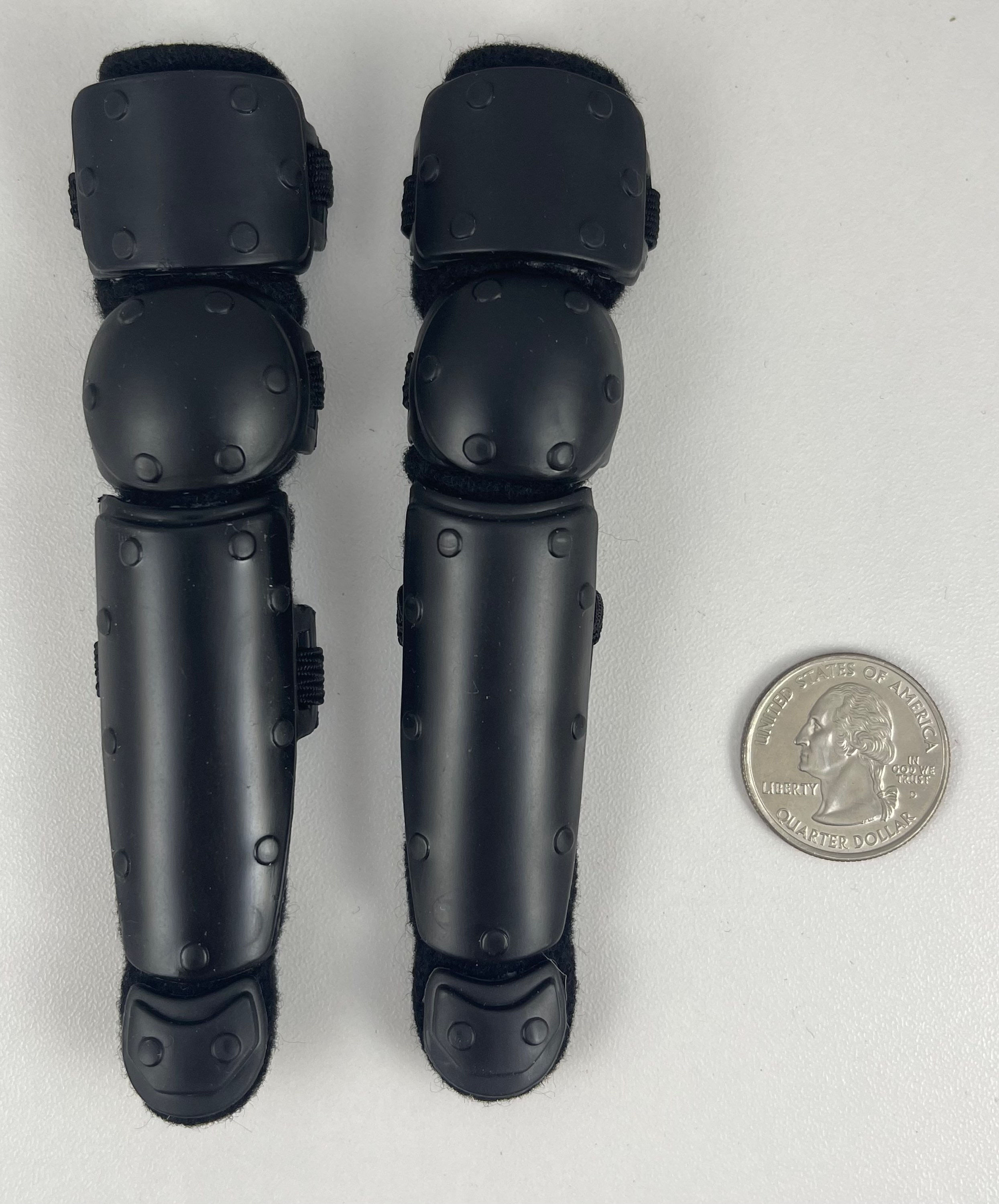 Hasbro G.I. Joe S.W.A.T. Police Black Riot Leg Guards 1/6 Scale Accessory