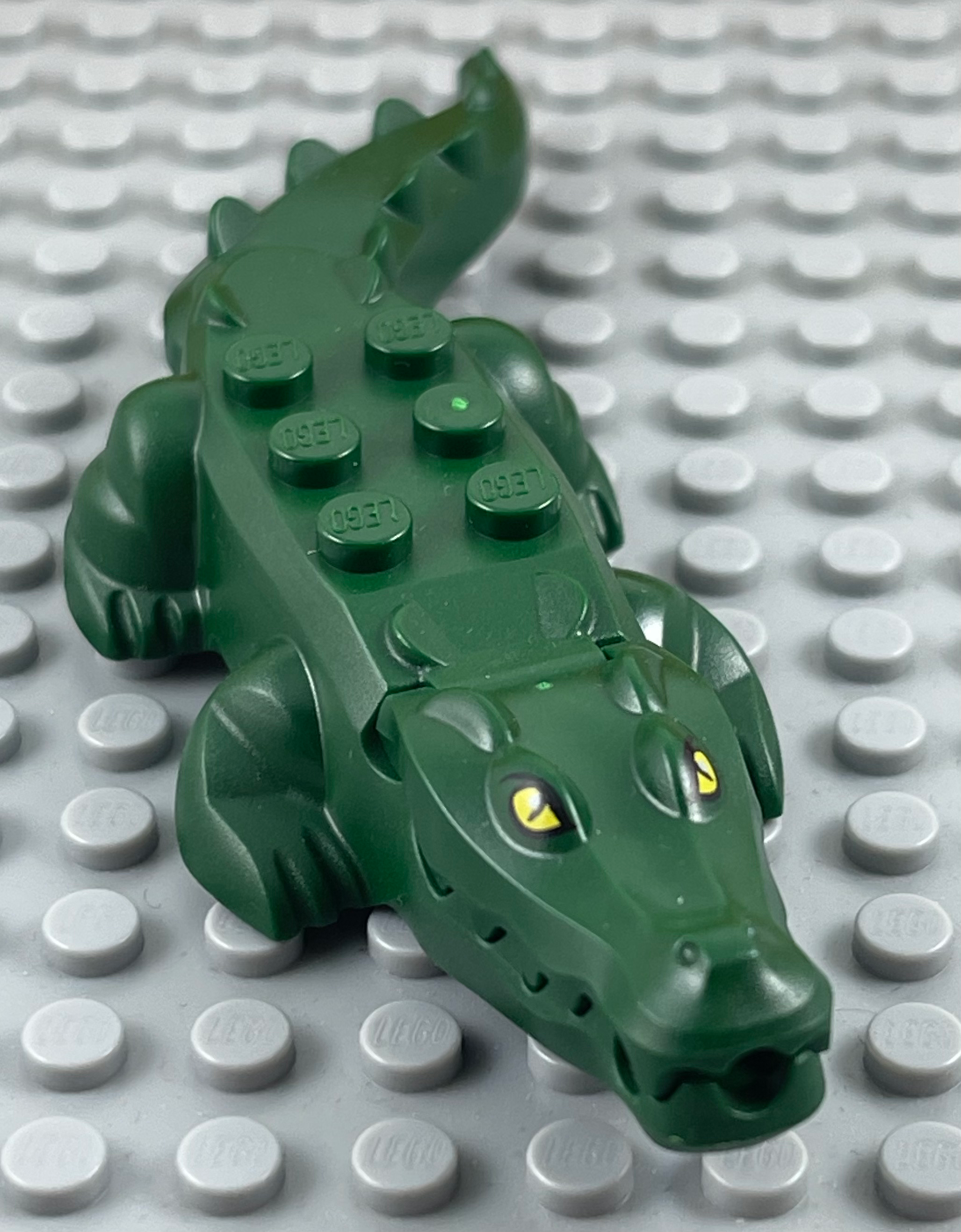 LEGO City Dark Green Crocodile Animal Figure