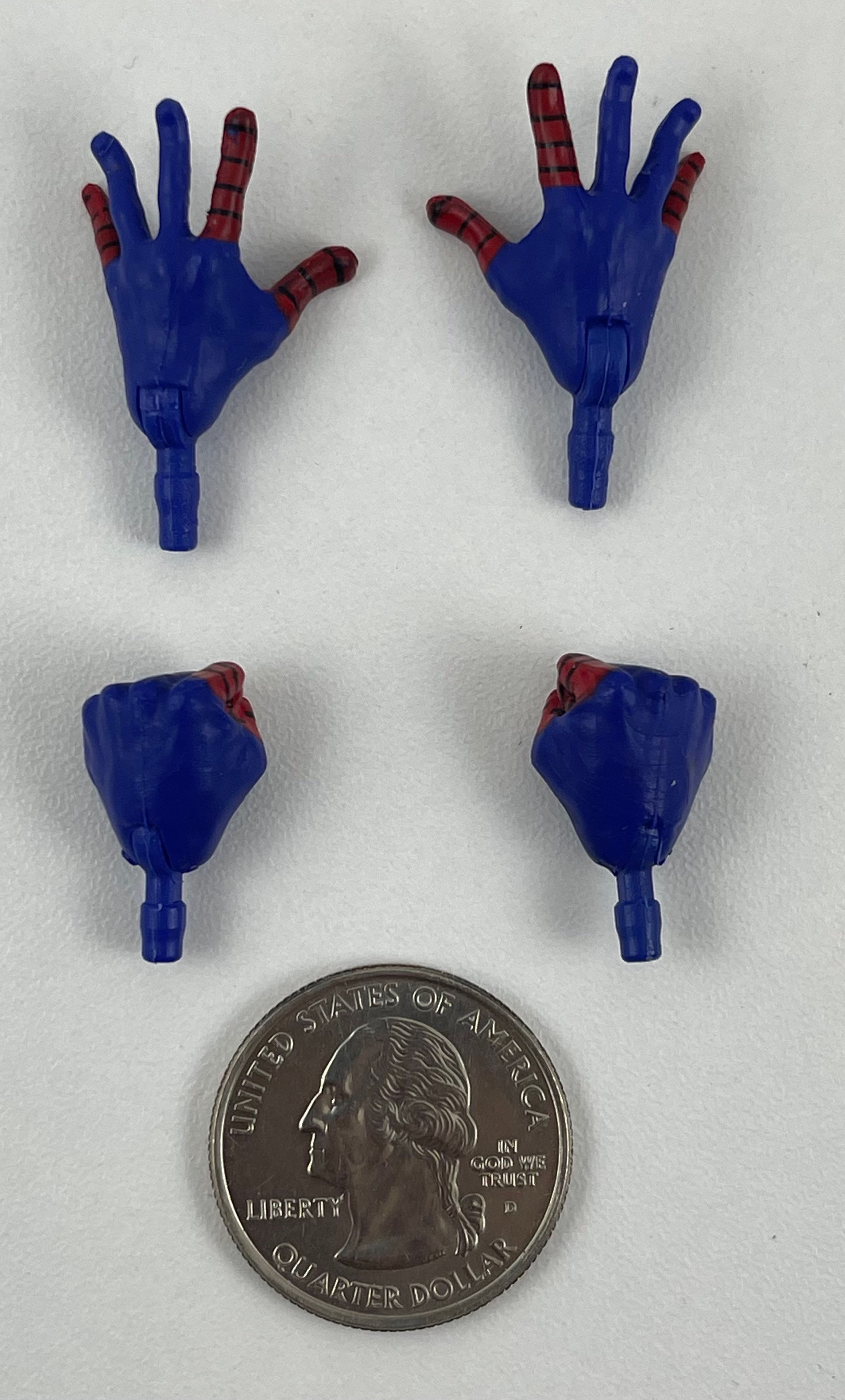 Marvel Legends Ben Reilly Spider-Man Hands Set 1/12 Figure Custom Fodder