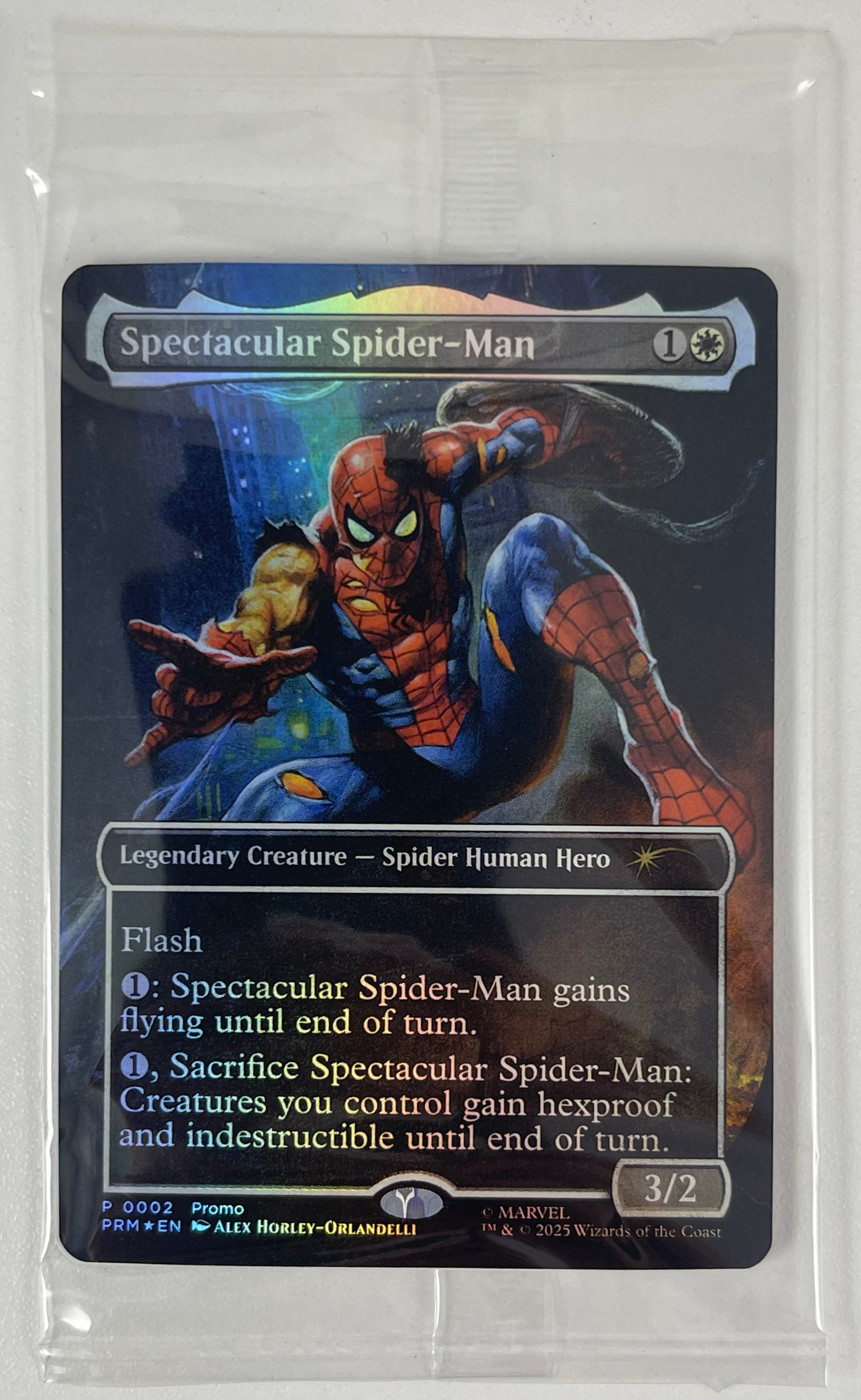 Magic The Gathering TCG Spectacular Spider-Man Marvel Legends Promo Card