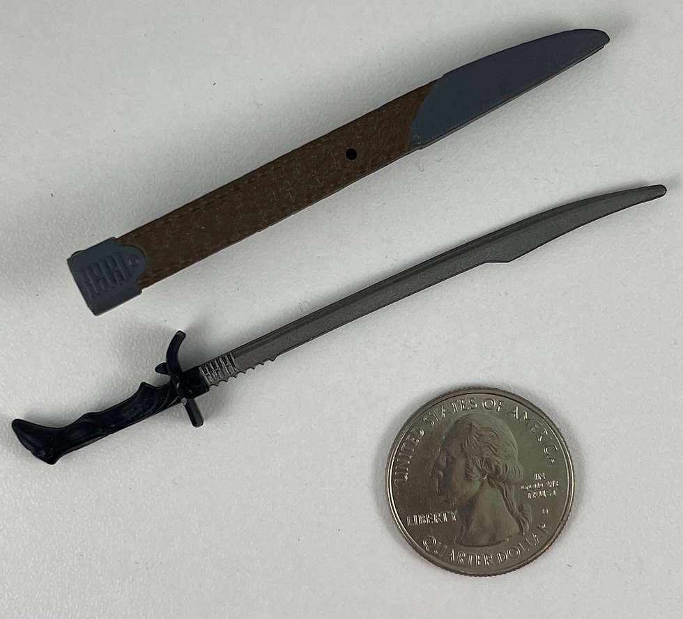 G.I. Joe Classified Snake Eyes Sword & Sheath 1/12 Figure Custom Fodder Weapon