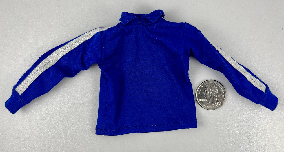 Mini Times M015 Blue Long Sleeve Sportswear Shirt 1/6 Scale Outfit Accessory