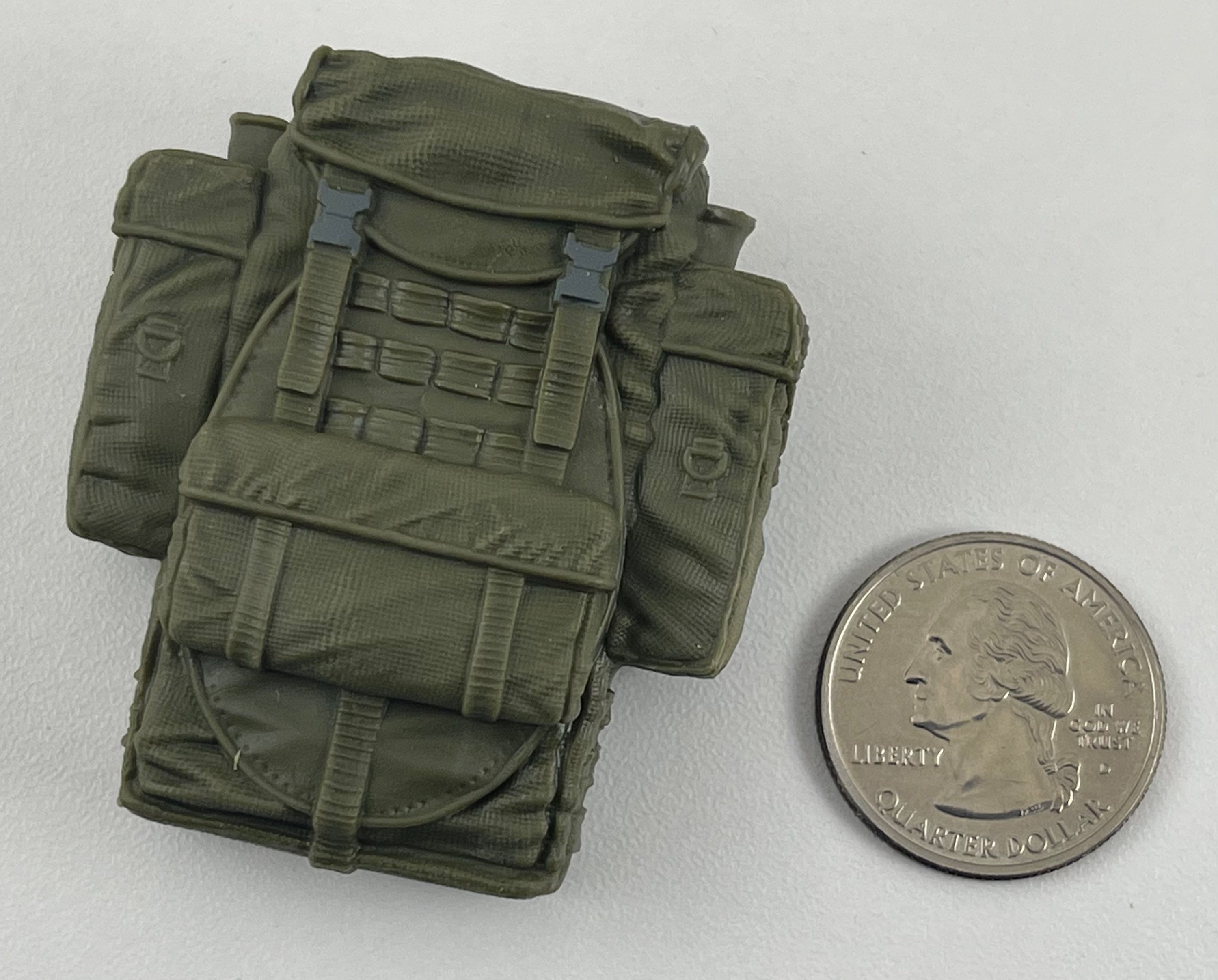 G.I. Joe Classified Tunnel Rat Green Backpack 1/12 Figure Custom Fodder Part