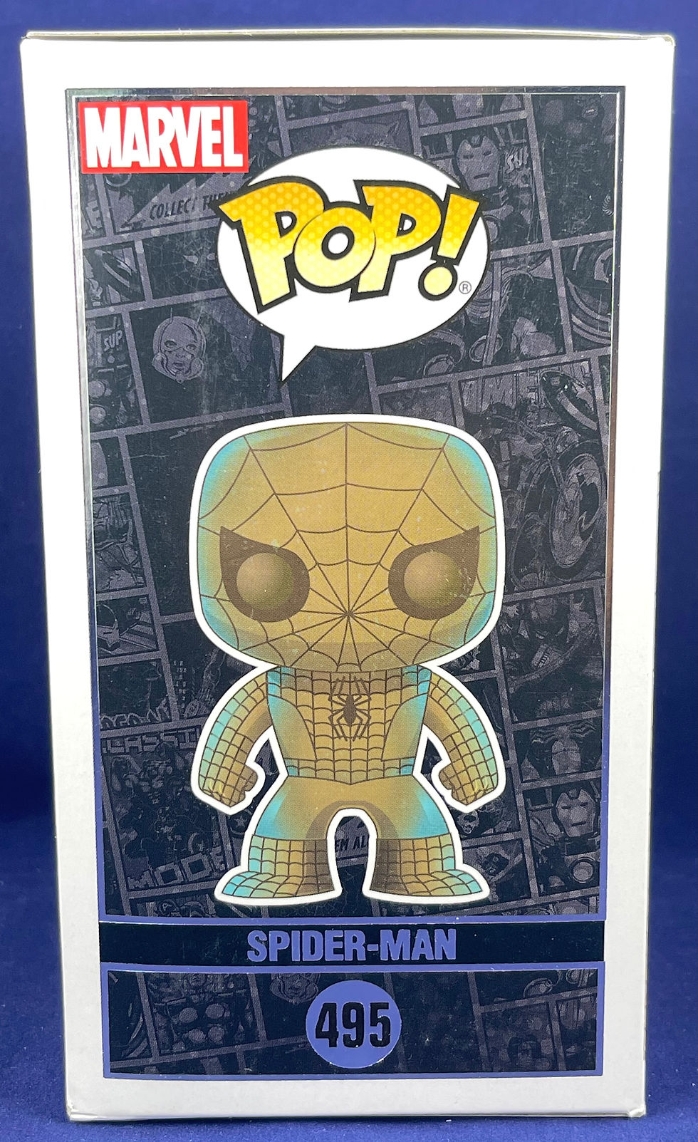 Thumbnail: Funko Pop! Marvel 80 Years Patina Spider-Man Exclusive #495 - IMPERFECT PACKAGE