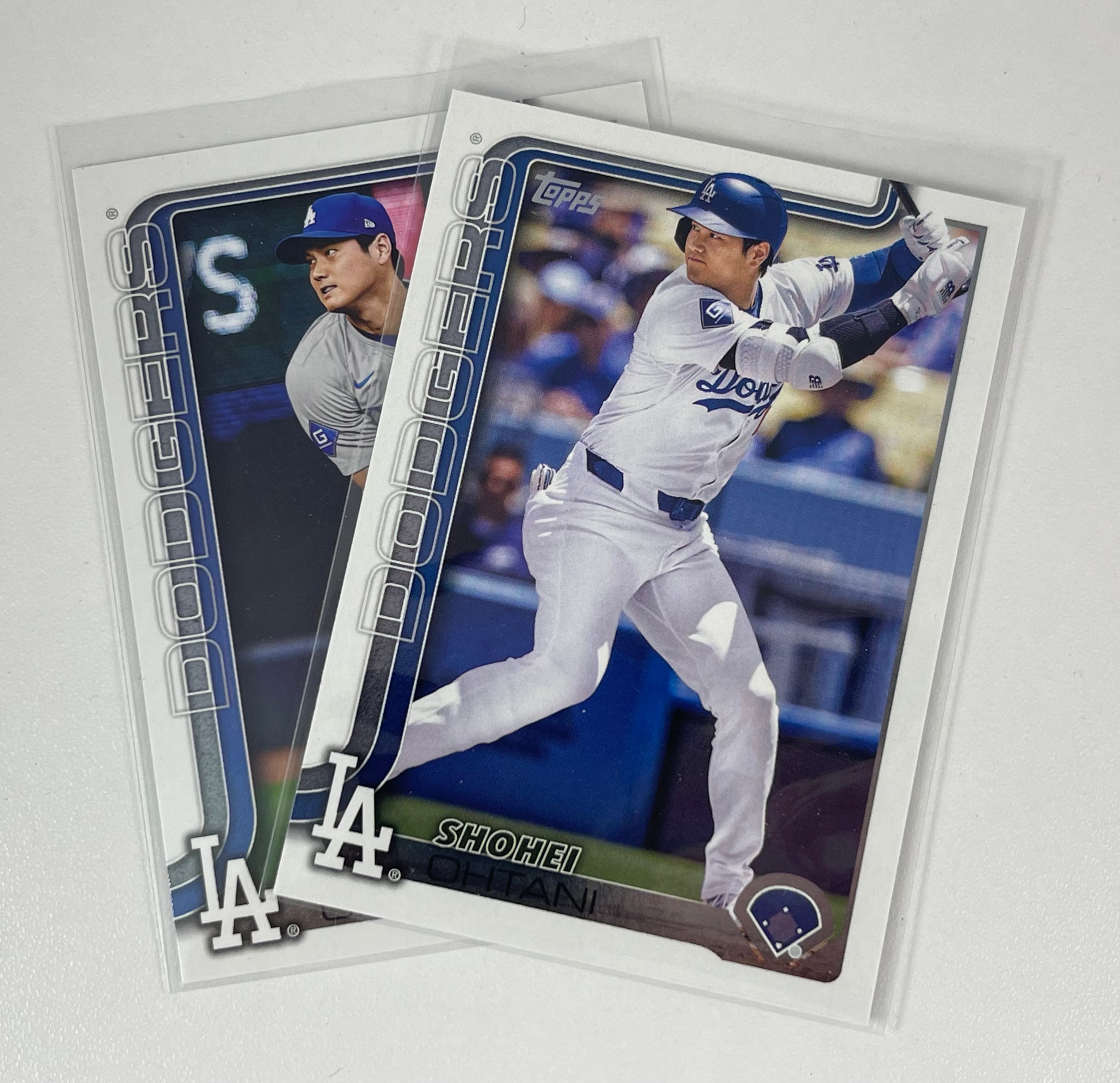 2025 Topps MLB Baseball Shohei Ohtani Los Angeles Dodgers Base Card Lot of 2