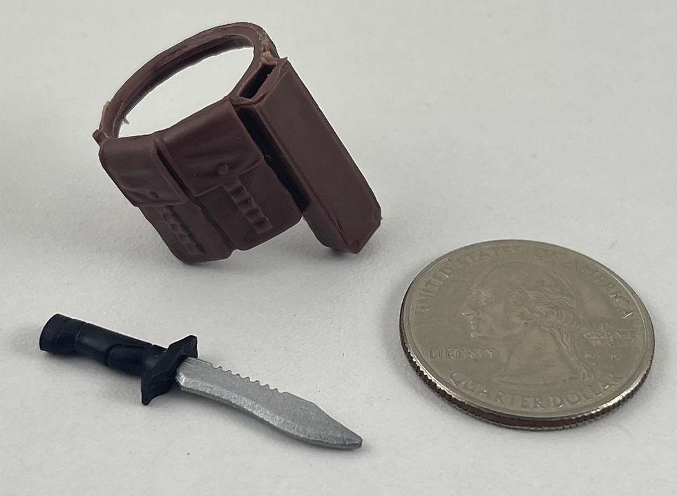 G.I. Joe Classified Tunnel Rat Knife & Sheath 1/12 Figure Custom Fodder Weapon