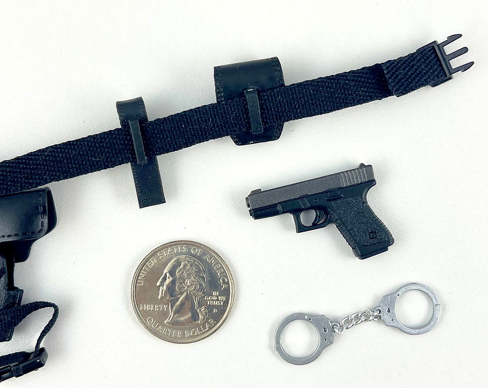 Thumbnail: Dragon Models Police Black Belt w/ Pistol 1/6 Scale Uniform Accessory Set